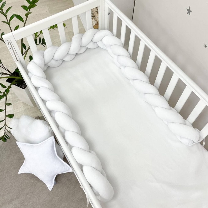 Protectie laterala patut bebe alba (8)